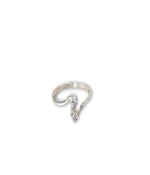 Imagen de Anillo de plata con circonia del num 9 numero 2