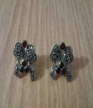 Imagen de Aretes de plata y marquesita numero 0