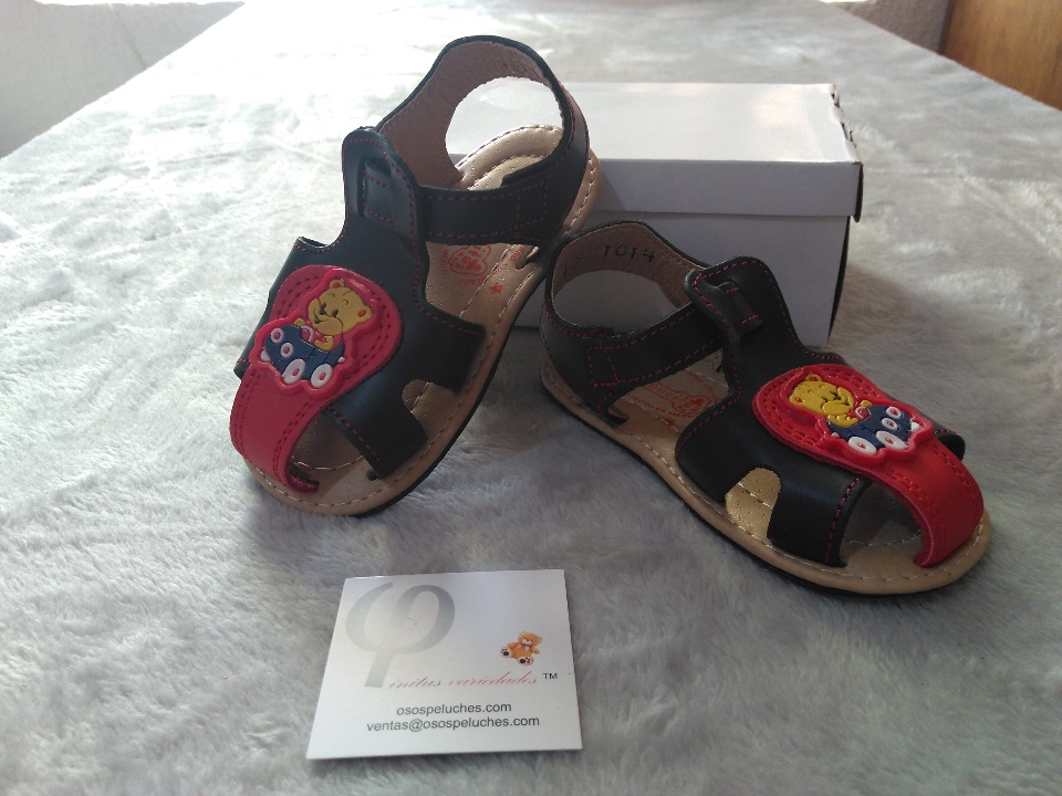 Imagen de Bonita sandalia para bebe azul ositos numero 1
