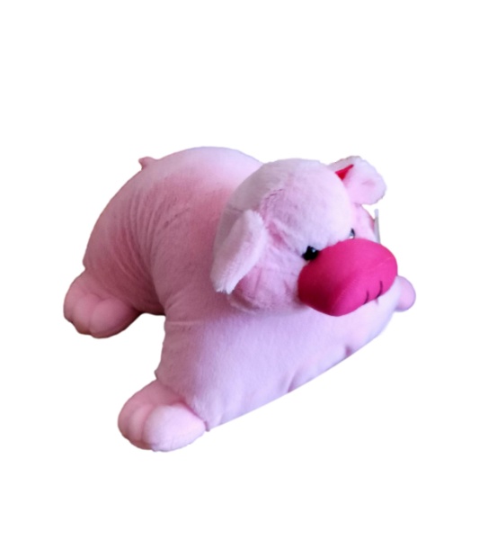 Imagen de Cojin puerco de peluche convertible 40 cms numero 1