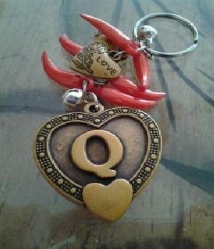 Imagen de Llavero corazón numero 0