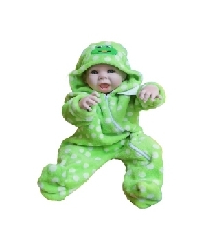 Imagen de Mameluco para bebe figura de rana unisex numero 0