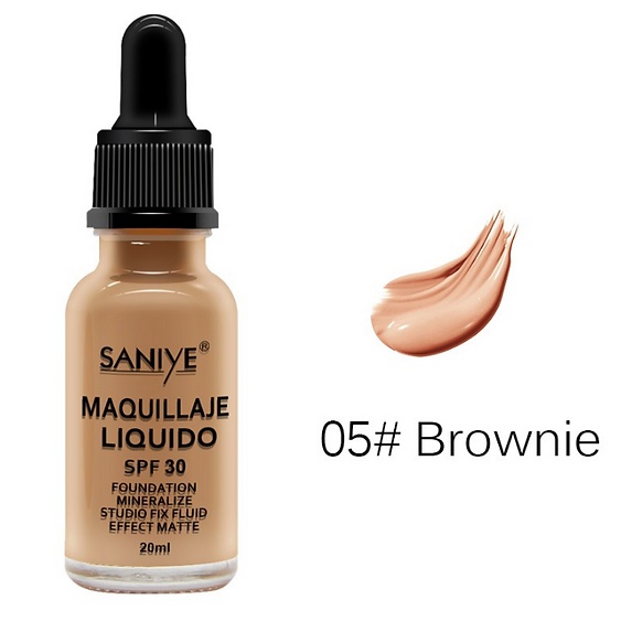 Imagen de Maquillaje liquido mate SPF 30 SANIYE Diversos tonos numero 5