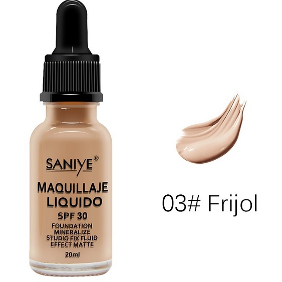 Imagen de Maquillaje liquido mate SPF 30 SANIYE Diversos tonos numero 3