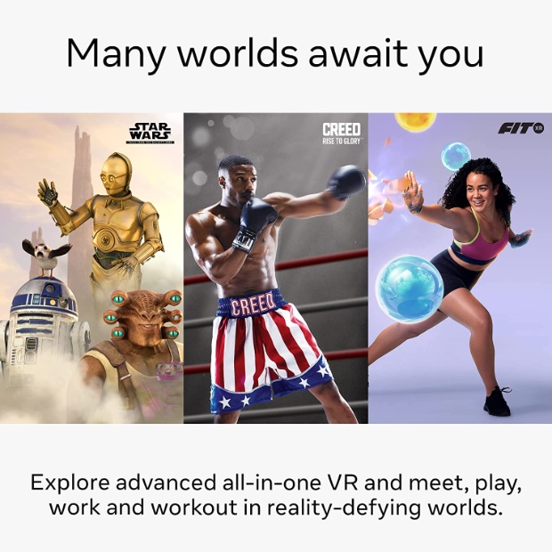 Imagen de Meta Quest 2 Gafas de realidad virtual 128 GB Mark Zuckerberg numero 2