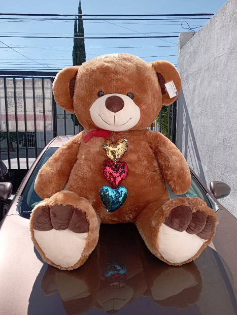 Imagen de Oso de peluche gigante café de 1.40 gordísimo numero 3