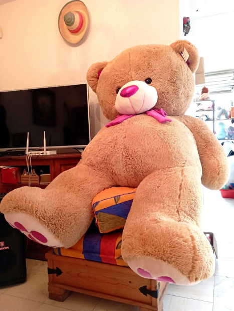Imagen de Oso de peluche mega jumbo color café REACONDICIONADO SEMINUEVO numero 3