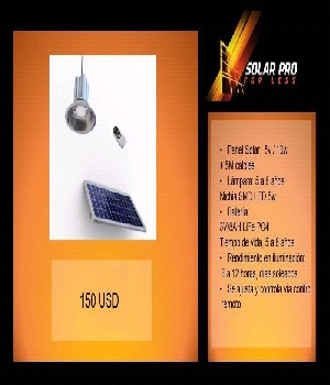 Imagen de Lamparas Solares Solar Pro for Less 