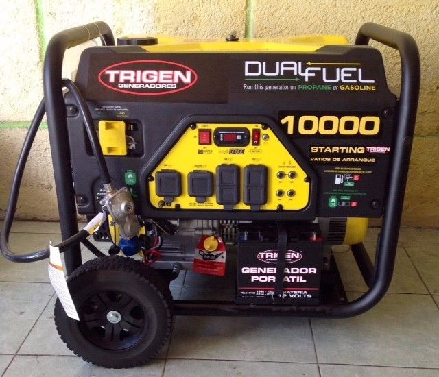 Imagen de PLANTA DE LUZ TRIGEN 10000 WATTS A GASOLINA Y GAS LP 