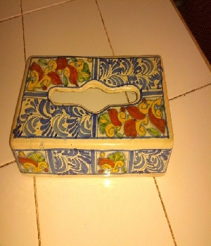 Imagen de bonito porta klineex de talavera
