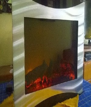 Imagen de Chimenea elÃ©ctrica con mp3