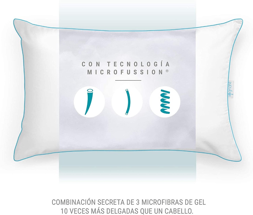 Imagen de 2 pack almohadas sognare tamaño estandar