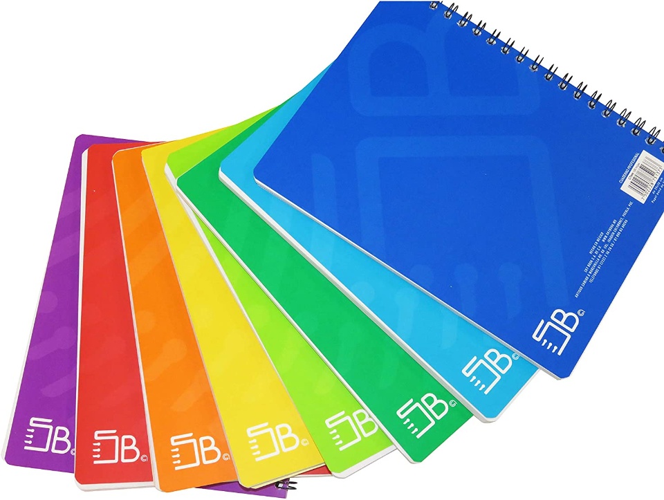 Imagen de 8 pack cuaderno doble espiral profesioanl de raya numero 2