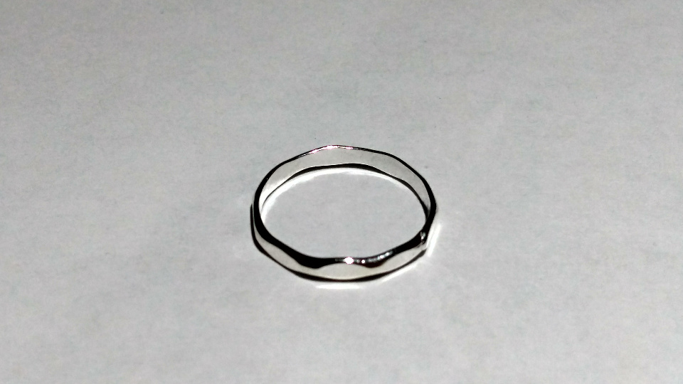 Imagen de Anillo de plata liso del num 6 numero 2