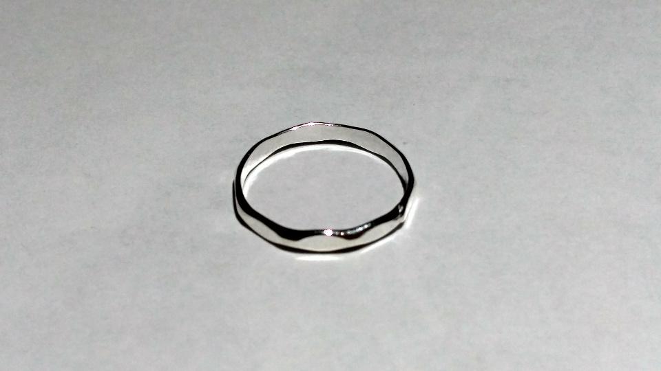 Imagen de Anillo de plata liso del num 6 numero 1