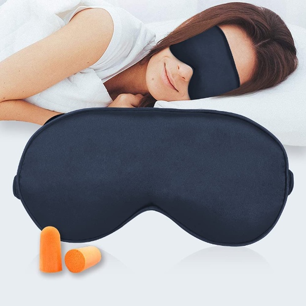 Imagen de Antifaz para dormir de seda muy suave para ojos numero 1