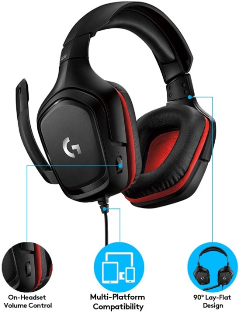 Imagen de Audifonos para Gamer de diadema Logitech G332 numero 1