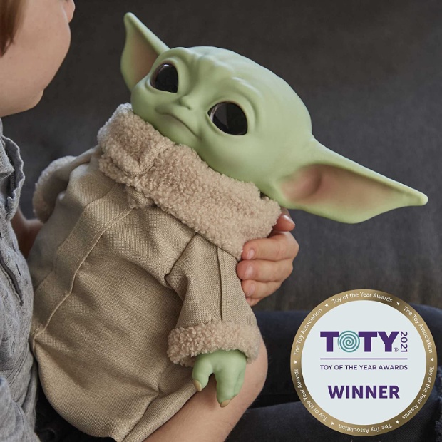 Imagen de Baby Yoda de peluche original de mattel de la serie de mandalorian numero 1