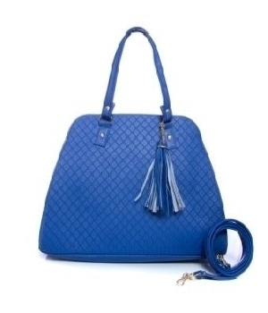 Imagen de Bolso Karina color azul grande premium