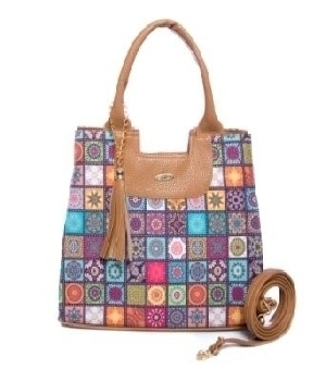 Imagen de Bolso estampado camel grande premium