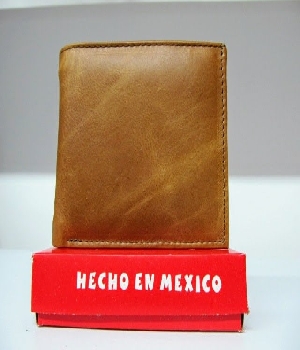 Imagen de Cartera de hombre sencilla cafe de piel