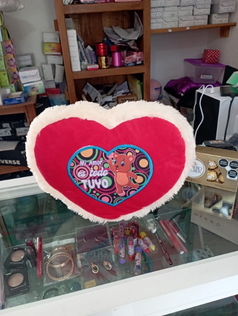 Imagen de Corazon de peluche 30 cms Mi amor es todo tuyo numero 2