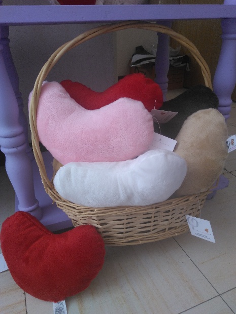 Imagen de Corazones de peluche 20 cms