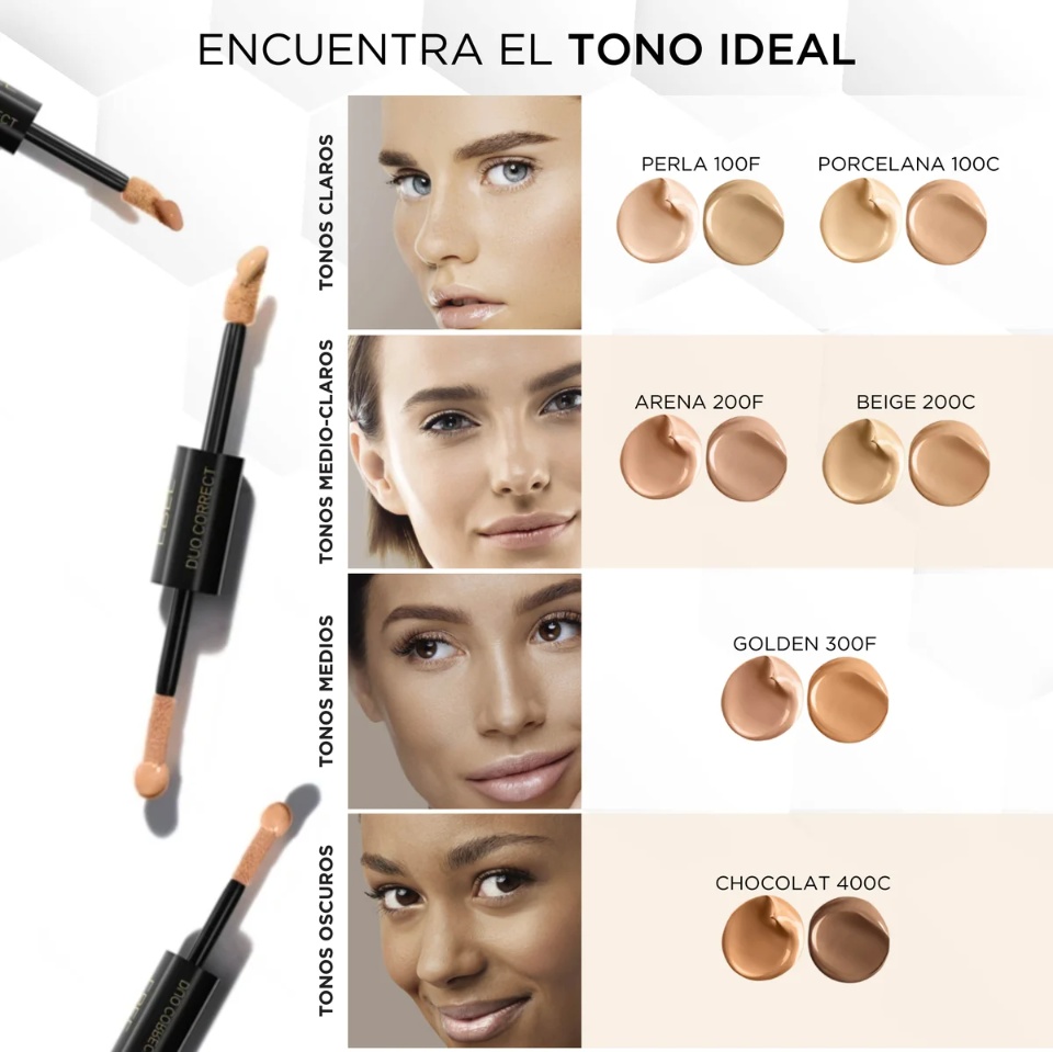 Imagen de Corrector facial Duo Correct diversos tonos numero 1