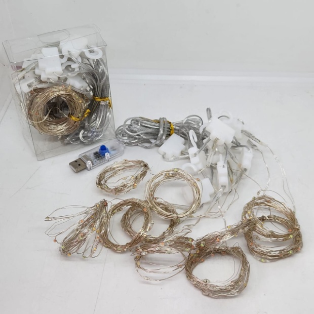 Imagen de Cortina de luces led 3x3 colores multiples USB con control numero 4