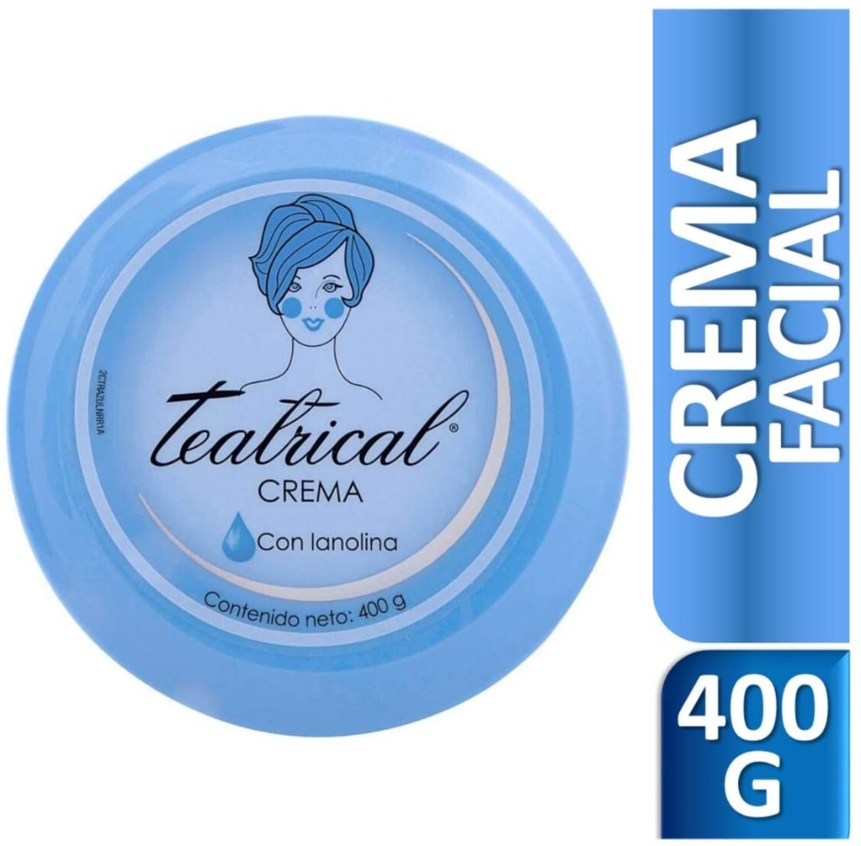 Imagen de Crema teatrical azul con Lanolina de 400 gramos numero 1