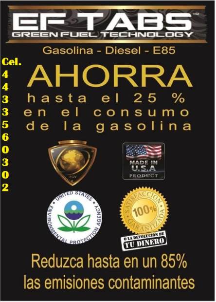 Imagen de EF-TABS (AHORRA HASTA UN 25 % COMBUSTIBLE) numero 1