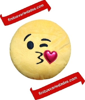 Imagen de Emoji de peluche lanzando beso de 28 cms 