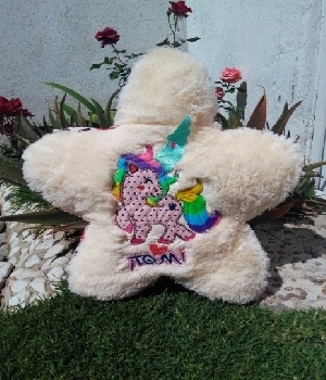 Imagen de Estrella de peluche unicornio grande TQM 45 cms