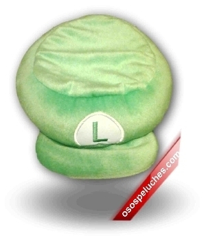 Imagen de Gorra de Luigi de Mario Bros Peluche