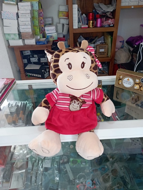 Imagen de Jirafa de peluche con bata de 35 cms numero 2