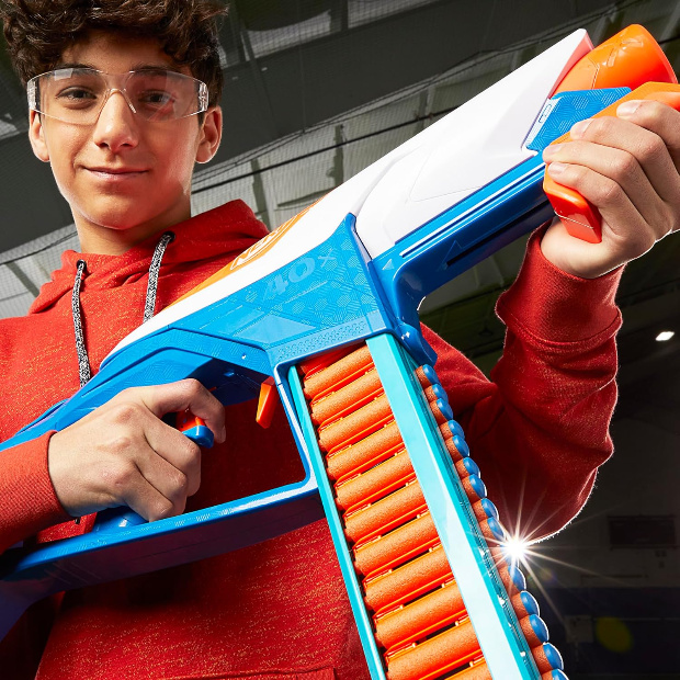 Imagen de Lanzador Nerf N Series Infinite   80 Dardos De Hasbro Azul