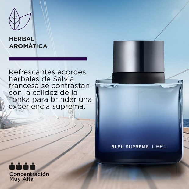 Imagen de Lbel Bleu Supreme perfume para hombre fragancia de larga duracion 90 m numero 1