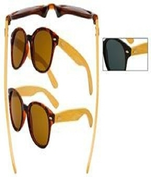 Imagen de Lentes De Sol bambu wayfarer uv 400 proteccion