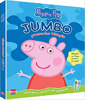 Imagen de Libro Peppa pig Jumbo bilingue nivel preescolar colorear numero 0