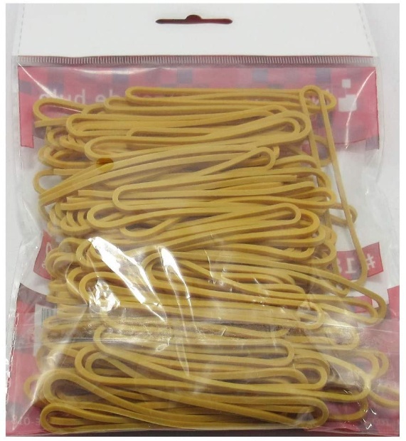 Imagen de Ligas de hule para oficina de 8 cms contenido 100 gramos numero 1