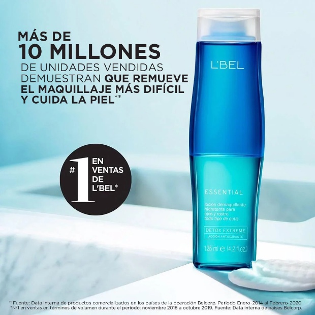Imagen de Locion desmaquilladora bifasica marca LBEL numero 1