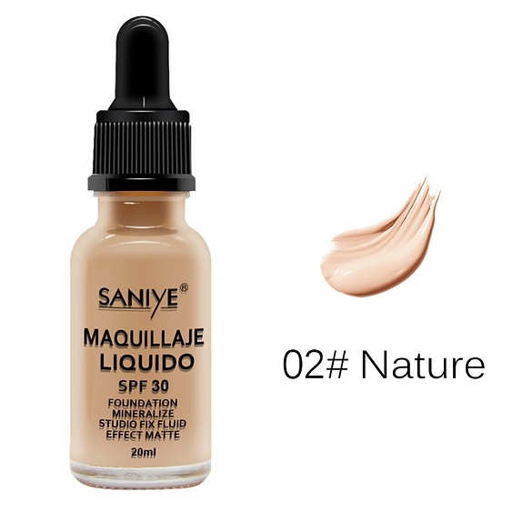 Imagen de Maquillaje liquido mate SPF 30 SANIYE Diversos tonos  numero 2