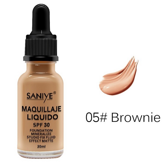 Imagen de Maquillaje liquido mate SPF 30 SANIYE Diversos tonos  numero 5