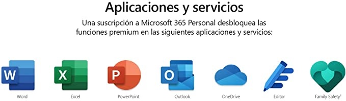 Imagen de Microsoft 365 personal un año con lo mejor de microsoft office