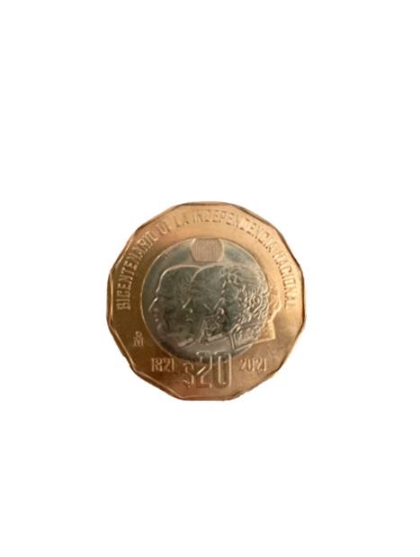 Imagen de Moneda Bicentenario de la Independencia Nacional de 20 pesos