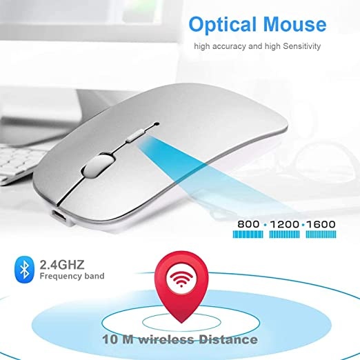 Imagen de Mouse inalambrico recargable slim SUTEKE numero 1
