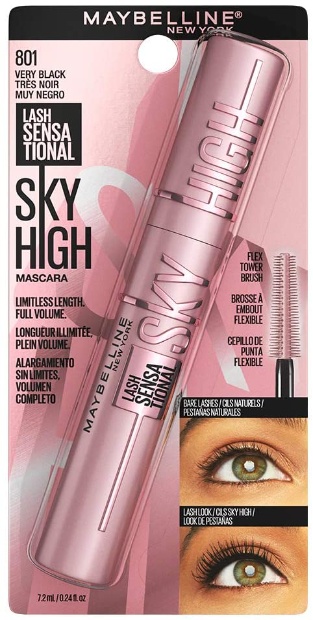 Imagen de Nuevo maybelline mascara sky high color negro  numero 3