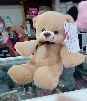 Imagen de Oso de peluche cafe 22 cms para centros de mesa bautizo o eventos unitario numero 1