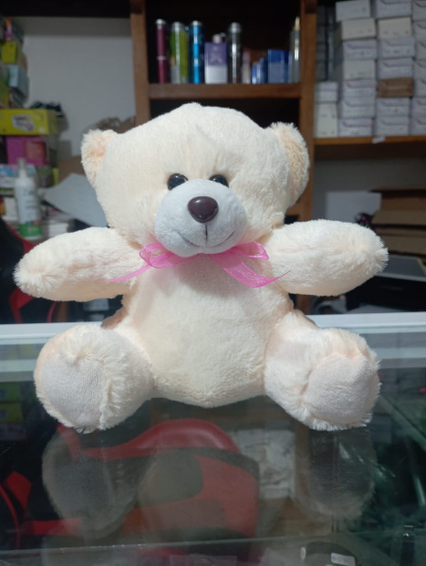 Imagen de Oso de peluche chico color crema 17 cm numero 0