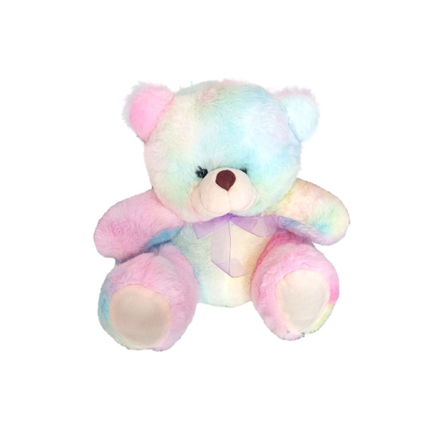 Imagen de Oso de peluche colores batidos arcoiris numero 1